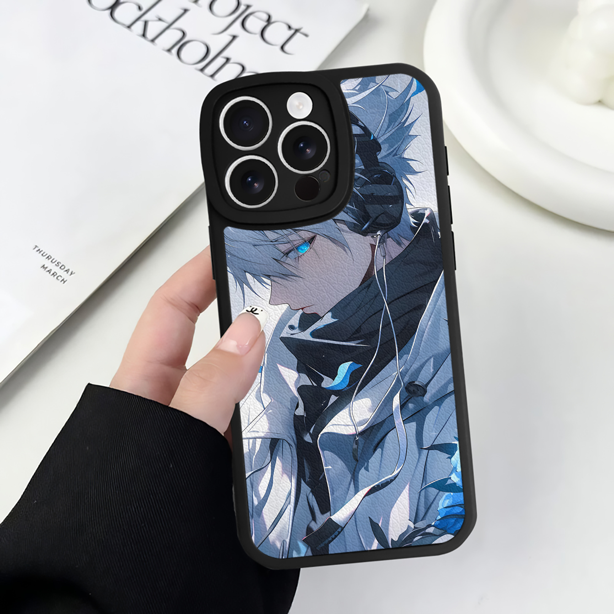 （画像用） 呪術廻戦 Jujutsu Kaisen 【iPhone 16シリーズ対応】シリコンスマホケース（レザー調） 材質：シリコン